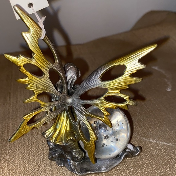 Fairy pewter with crystal ball - Picture 3 of 4